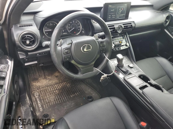 2023 Lexus IS 300 with VIN JTHCA1D29P5125490, listed as a Copart auction lot 86061184 with 42,569 mi miles and Salvage title. Bid and sale history available at DreamBid. Image 8.