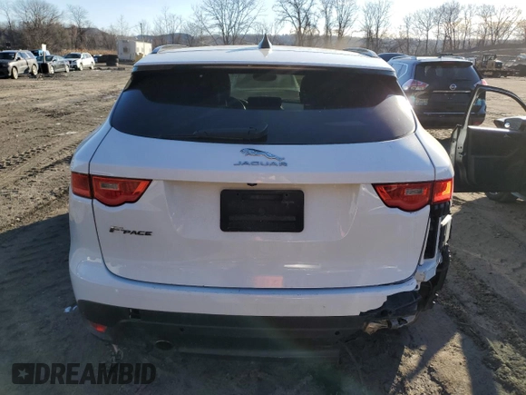 2020 Jaguar F-Pace 25t Premium with VIN SADCJ2FX5LA628990, listed as a Copart auction lot 43416995 with 102,799 mi miles and Salvage Title. Bid and sale history available at DreamBid. Image 6.