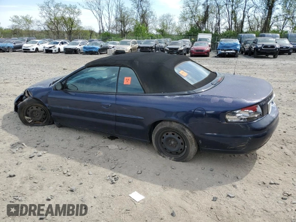 2005 Chrysler Sebring with VIN 1C3EL45R25N638552, listed as a Copart auction lot 53833645 with 160,009 mi miles and Salvage title. Bid and sale history available at DreamBid. Image 2.