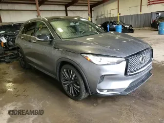 2021 Infiniti QX50 Luxe with VIN 3PCAJ5BBXMF104676, listed as a Copart auction lot 55590605 with 37,896 mi miles and Salvage title. Bid and sale history available at DreamBid. Image 14.