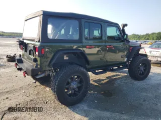 2021 Jeep Wrangler Unlimited Sport S with VIN 1C4HJXDG1MW819912, listed as a Copart auction lot 62340915 with 46,243 mi miles and Salvage title. Bid and sale history available at DreamBid. Image 3.