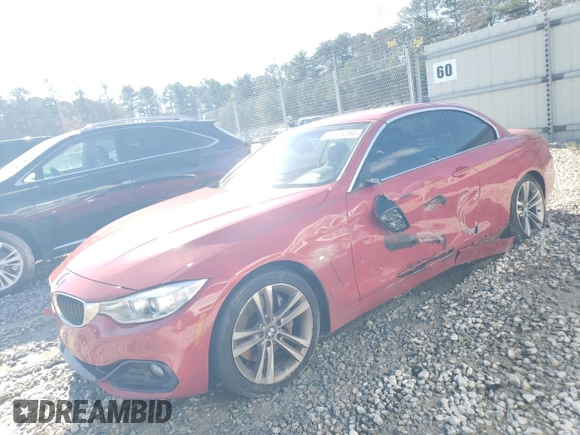 2016 BMW 4 Series 435i with VIN WBA3T3C57G5A42272, listed as a Copart auction lot 84316264 with 107,831 mi miles and Salvage title. Bid and sale history available at DreamBid. Image 1.