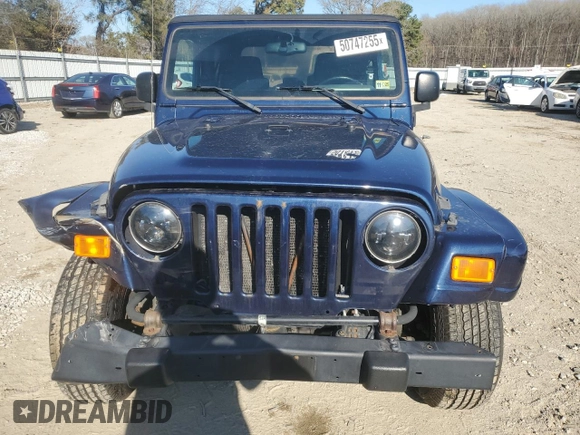 2006 Jeep Wrangler Unlimited LWB with VIN 1J4FA44S56P722617, listed as a Copart auction lot 50747255 with 64,172 mi miles and Salvage Title. Bid and sale history available at carsss.com. Image 5.