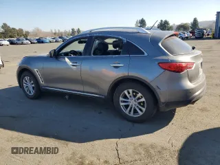 2014 Infiniti QX70 with VIN JN8CS1MW2EM413392, listed as a Copart auction lot 42974095 with 192,020 mi miles and Salvage Title. Bid and sale history available at carsss.com. Image 2.