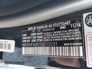 2015 Mercedes-Benz E-Class E 350 Luxury with VIN WDDHF8JB7FB115231, listed as a IAAI auction lot 41363482 with 132,000 mi miles. Bid and sale history available at carsss.com. Image 9.