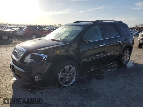 2011 GMC Acadia Denali with VIN 1GKKVTED1BJ355607, listed as a Copart auction lot 49514365 with 279,201 mi miles and Salvage Title. Bid and sale history available at carsss.com. Image 1.