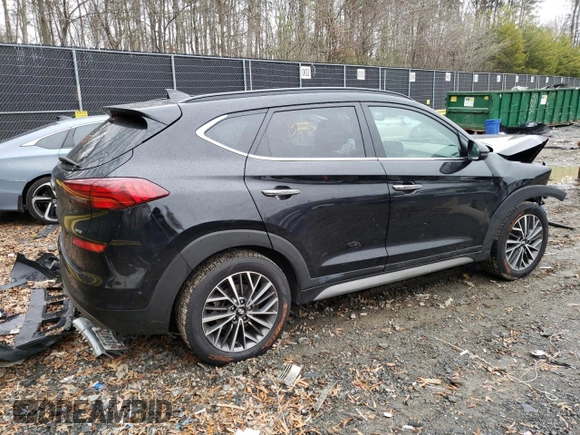 2019 Hyundai Tucson Ultimate z VIN KM8J3CAL1KU972641, wystawiony jako Copart lot #35800603 z przebiegiem 57 676 mil mil oraz . Historia ofert i sprzedaży dostępna na DreamBid. Obrazek 3.