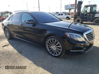 2015 Mercedes-Benz S-Class S 550 with VIN WDDUG8CB7FA183186, listed as a Copart auction lot 48392255 with 125,319 mi miles and Salvage Title. Bid and sale history available at carsss.com. Image 4.