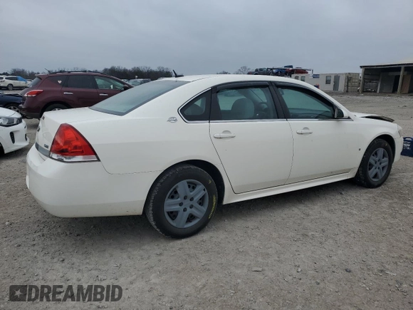 2009 Chevrolet Impala LS with VIN 2G1WB57K191156616, listed as a Copart auction lot 44231285 with 186,335 mi miles and Clean Title. Bid and sale history available at DreamBid. Image 3.