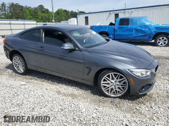 2015 BMW 4 Series 428i with VIN WBA3N7C51FK225309, listed as a Copart auction lot 55504705 with 80,834 mi miles and Salvage title. Bid and sale history available at DreamBid. Image 4.