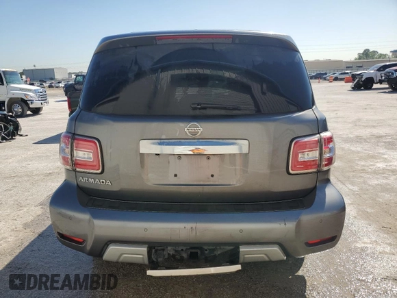 2017 Nissan Armada SL with VIN JN8AY2ND4H9004827, listed as a Copart auction lot 50012605 with 208,478 mi miles and Clean Title. Bid and sale history available at carsss.com. Image 6.