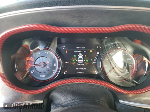 2018 Dodge Charger Daytona with VIN 2C3CDXCT4JH283018, listed as a Copart auction lot 48707905 with 121,624 mi miles and Salvage title. Bid and sale history available at DreamBid. Image 9.