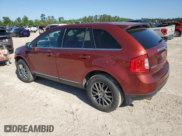 2014 Ford Edge Limited with VIN 2FMDK3KCXEBA38910, listed as a Copart auction lot 51350555 with 182,001 mi miles and Salvage Title. Bid and sale history available at carsss.com. Image 2.
