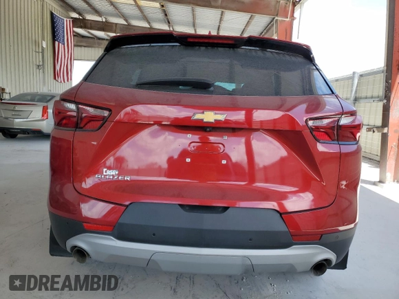 2021 Chevrolet Blazer LT z VIN 3GNKBCR41MS586482, wystawiony jako Copart lot #55158025 z przebiegiem 61 081 mil mil oraz Szkoda całkowita • Salvage title. Historia ofert i sprzedaży dostępna na DreamBid. Obrazek 6.