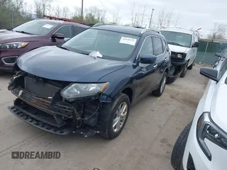 2016 Nissan Rogue SV with VIN KNMAT2MV4GP673663, listed as a IAAI auction lot 42028823 with 126,772 mi miles. Bid and sale history available at carsss.com. Image 18.