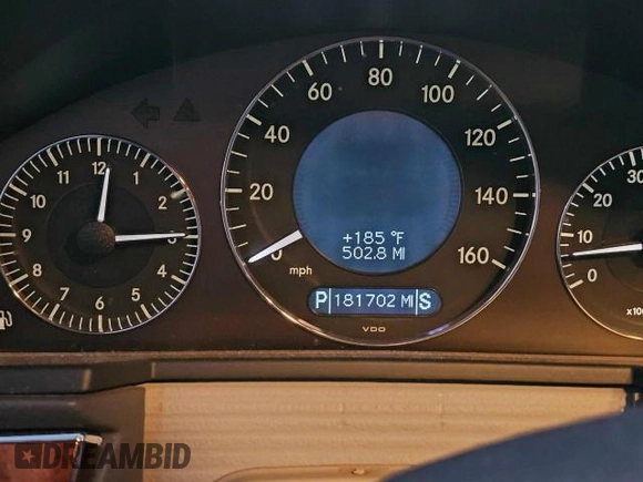 2003 Mercedes-Benz E-Class 5.0L with VIN WDBUF70J83A252853, listed as a Copart auction lot 77914304 with 181,702 mi miles and Clean Title. Bid and sale history available at carsss.com. Image 8.