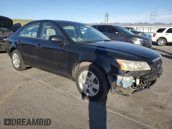 2007 Hyundai Sonata GLS with VIN 5NPET46C67H233965, listed as a Copart auction lot 53695385 with 144,030 mi miles and Salvage Title. Bid and sale history available at DreamBid. Image 4.