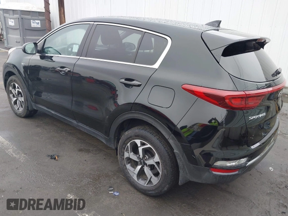 2022 Kia Sportage LX with VIN KNDPMCACXN7980493, listed as a IAAI auction lot 41925425 with 50,785 mi miles. Bid and sale history available at carsss.com. Image 3.