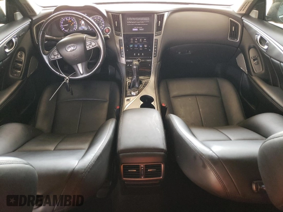 2017 Infiniti Q50 Premium with VIN JN1EV7AP0HM730543, listed as a Copart auction lot 59337725 with 73,230 mi miles and Salvage title. Bid and sale history available at DreamBid. Image 8.