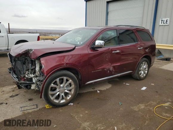 2017 Dodge Durango Citadel z VIN 1C4SDJET5HC903955, wystawiony jako Copart lot #87325694 z przebiegiem 140 852 mil mil oraz Szkoda całkowita • Salvage title. Historia ofert i sprzedaży dostępna na DreamBid. Obrazek 1.