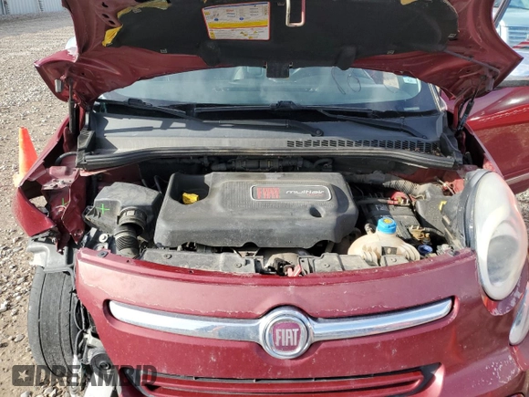 2014 FIAT 500L Lounge with VIN ZFBCFACHXEZ029174, listed as a Copart auction lot 80573714 with 72,099 mi miles and Salvage Title. Bid and sale history available at carsss.com. Image 11.