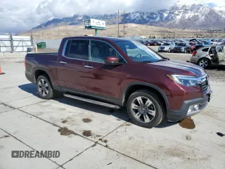 2018 Honda Ridgeline RTL-E with VIN 5FPYK3F7XJB013884, listed as a Copart auction lot 47788555 with 78,887 mi miles and Salvage title. Bid and sale history available at DreamBid. Image 4.
