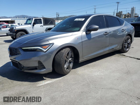2024 Acura Integra w/A-Spec Package with VIN 19UDE4H37RA021364, listed as a Copart auction lot 47843185 with 5,979 mi miles and Salvage title. Bid and sale history available at DreamBid. Image 1.