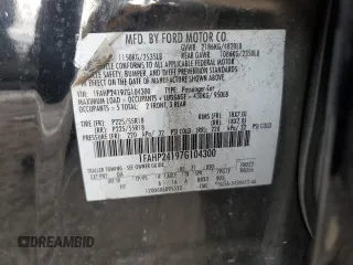 2007 Ford Five Hundred SEL with VIN 1FAHP24197G104300, listed as a Copart auction lot 81004154 with 0 mi miles and Salvage Title. Bid and sale history available at carsss.com. Image 12.
