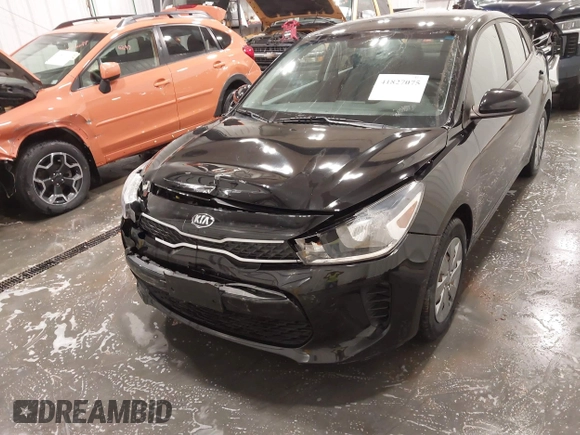 2020 Kia Rio LX with VIN 3KPA24AD1LE308880, listed as a IAAI auction lot 41827075 with 52,070 mi miles. Bid and sale history available at carsss.com. Image 6.