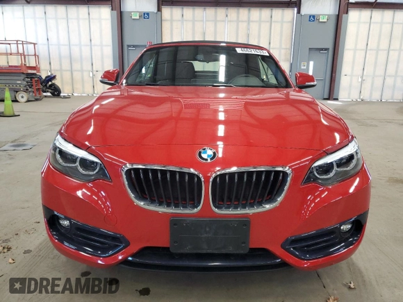 2018 BMW 2 Series 230i xDrive with VIN WBA2K1C53JVD41137, listed as a Copart auction lot 46621633 with 21,004 mi miles. Bid and sale history available at carsss.com. Image 5.