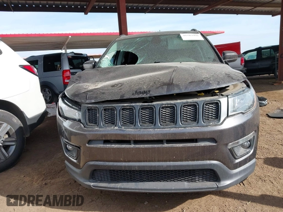 2021 Jeep Compass Altitude with VIN 3C4NJCBB9MT560370, listed as a IAAI auction lot 41583996 with 75,955 mi miles and . Bid and sale history available at DreamBid. Image 12.