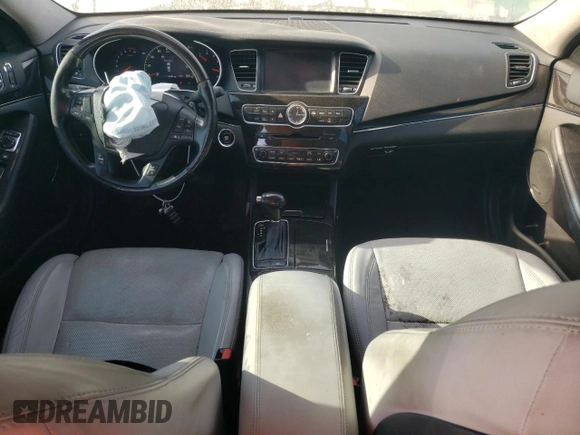 2015 Kia Cadenza Premium with VIN KNALN4D79F5183310, listed as a Copart auction lot 74126624 with 118,484 mi miles and Salvage Title. Bid and sale history available at carsss.com. Image 8.