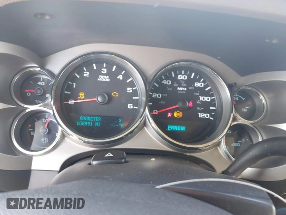 2013 Chevrolet Silverado 1500 LT with VIN 3GCPKSE74DG373909, listed as a IAAI auction lot 41844261 with 108,991 mi miles. Bid and sale history available at carsss.com. Image 7.