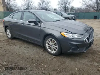 2020 Ford Fusion SE with VIN 3FA6P0HD9LR165097, listed as a Copart auction lot 43706455 with 44,281 mi miles and Salvage Title. Bid and sale history available at carsss.com. Image 4.