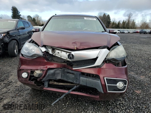 2011 Acura RDX with VIN 5J8TB2H20BA006940, listed as a Copart auction lot 49087655 with 0 mi miles and Salvage Title. Bid and sale history available at carsss.com. Image 5.
