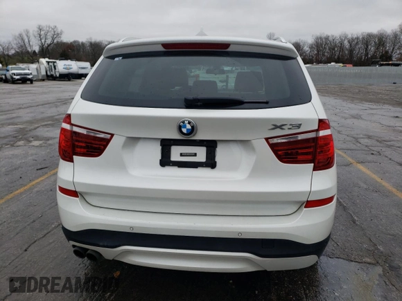 2016 BMW X3 xDrive28i with VIN 5UXWX9C58G0D63675, listed as a Copart auction lot 86893554 with 91,722 mi miles and Salvage Title. Bid and sale history available at carsss.com. Image 6.
