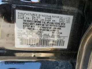 2022 Nissan Sentra S with VIN 3N1AB8BV0NY279911, listed as a Copart auction lot 48057005 with 40,880 mi miles and Salvage Title. Bid and sale history available at carsss.com. Image 12.