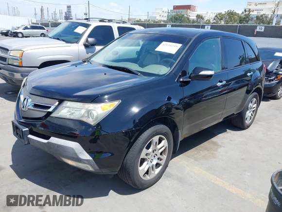 2007 Acura MDX with VIN 2HNYD28227H510004, listed as a IAAI auction lot 42134259 with 210,026 mi miles. Bid and sale history available at carsss.com. Image 2.