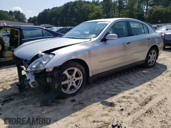 2004 Infiniti G35 w/Leather with VIN JNKCV51F04M711144, listed as a Copart auction lot 62720864 with 68,800 mi miles and Salvage Title. Bid and sale history available at DreamBid. Image 1.