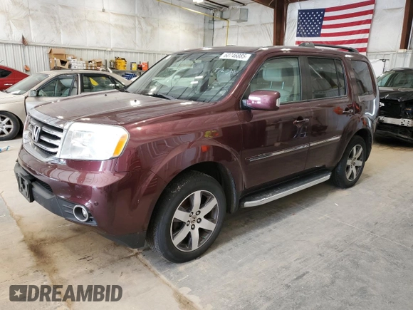 2013 Honda Pilot Touring with VIN 5FNYF4H94DB019217, listed as a Copart auction lot 60746885 with 242,250 mi miles and Non repairable. Bid and sale history available at DreamBid. Image 1.