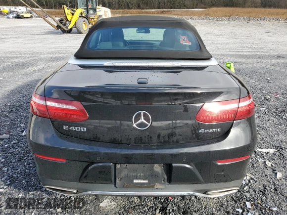 2018 Mercedes-Benz E-Class E 400 with VIN WDD1K6GB3JF062148, listed as a Copart auction lot 45142765 with 158,957 mi miles and Salvage Title. Bid and sale history available at carsss.com. Image 6.