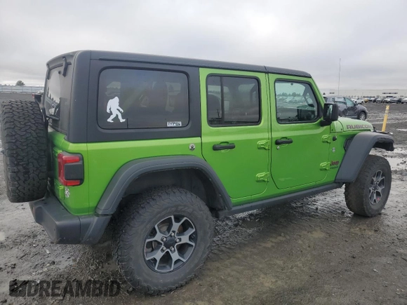 2019 Jeep Wrangler Unlimited Rubicon with VIN 1C4HJXFN8KW545049, listed as a Copart auction lot 41445415 with 57,744 mi miles and Salvage title. Bid and sale history available at DreamBid. Image 3.