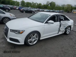 2016 Audi A6 Premium with VIN WAUFFAFC8GN190026, listed as a Copart auction lot 57762295 with 28,610 mi miles and Salvage title. Bid and sale history available at DreamBid. Image 1.