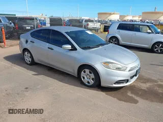 2013 Dodge Dart SE with VIN 1C3CDFAA2DD175784, listed as a IAAI auction lot 41896280 with 124,941 mi miles and . Bid and sale history available at carsss.com. Image 1.