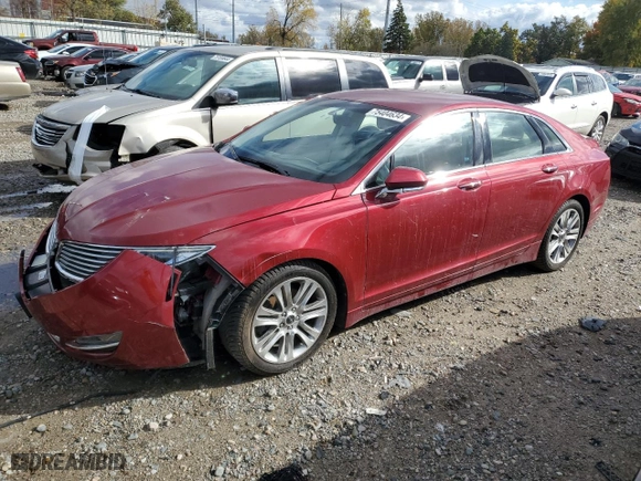 2013 Lincoln MKZ with VIN 3LN6L2G92DR825914, listed as a Copart auction lot 75404634 with 104,780 mi miles and Clean Title. Bid and sale history available at carsss.com. Image 1.