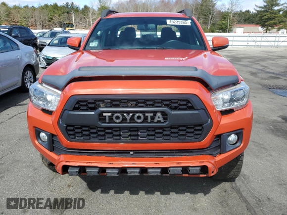2017 Toyota Tacoma SR5 with VIN 3TMCZ5AN4HM055103, listed as a Copart auction lot 49239365 with 183,286 mi miles and Salvage Title. Bid and sale history available at carsss.com. Image 5.