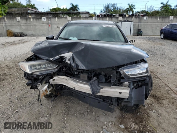 2018 Acura TLX Advance with VIN 19UUB3F70JA001115, listed as a Copart auction lot 46698185 with 71,444 mi miles and Salvage title. Bid and sale history available at DreamBid. Image 5.