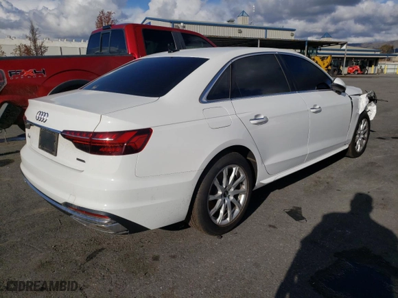 2022 Audi A4 Sedan Premium with VIN WAUABAF44NN007457, listed as a Copart auction lot 64587092 with 1,290 mi miles. Bid and sale history available at carsss.com. Image 3.