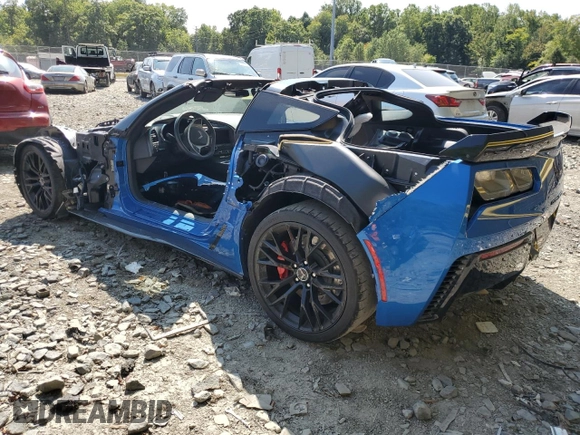2015 Chevrolet Corvette Z06 3LZ with VIN 1G1YT2D61F5600180, listed as a Copart auction lot 70752014 with 0 mi miles and Salvage Title. Bid and sale history available at carsss.com. Image 2.
