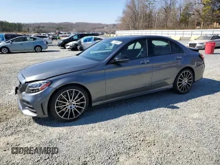 2020 Mercedes-Benz C with VIN 55SWF8DB1LU326641, listed as a Copart auction lot 47589655 with 37,255 mi miles and Salvage Title. Bid and sale history available at carsss.com. Image 1.